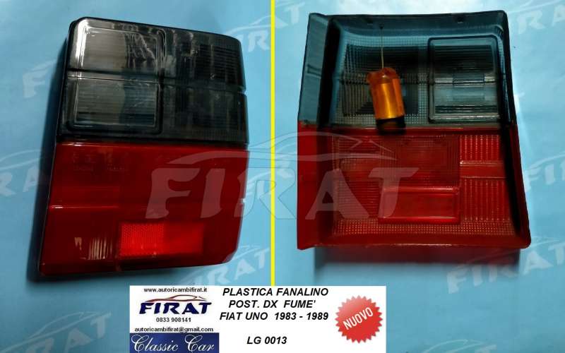 PLASTICA FANALINO FIAT UNO 83 - 89 POST.DX FUME'